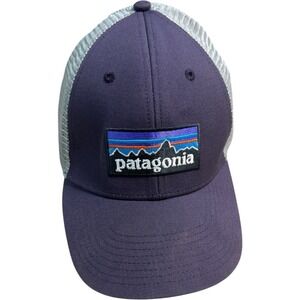 Patagonia‎ P-6 Logo LoPro Trucker Hat Purple Adjustable Snapback Mesh Cap 38016